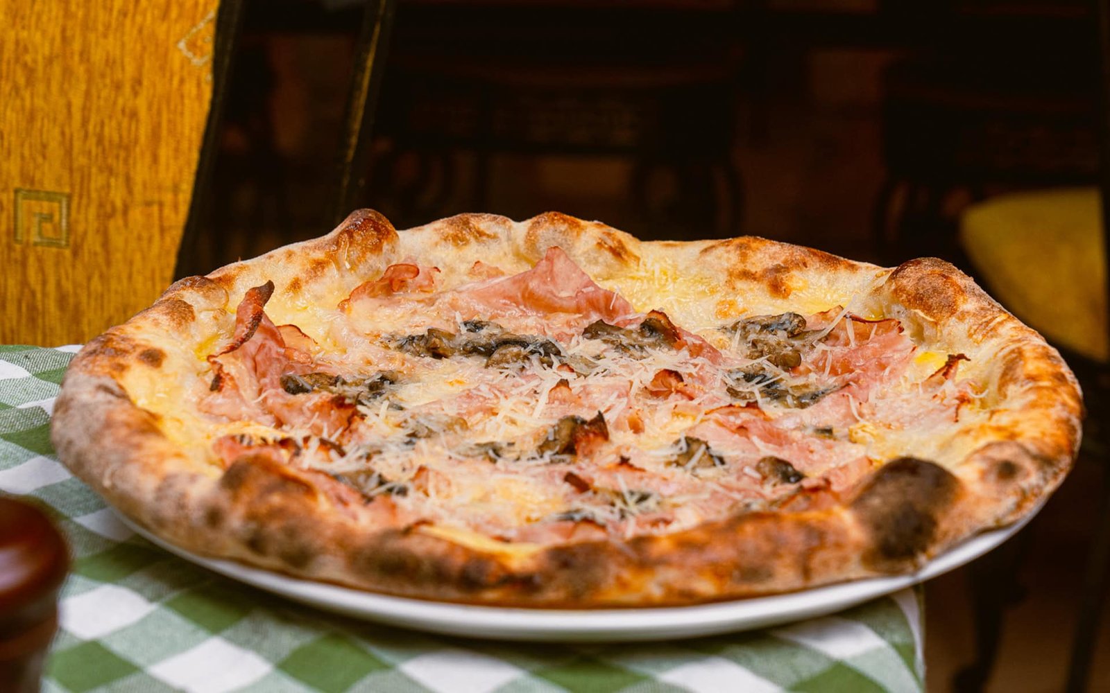 Speck and Porcini Pizza